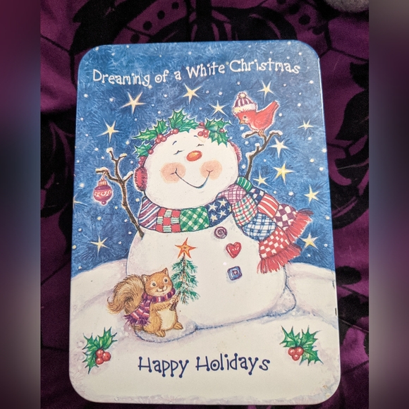 Snowman Ornament in a Tin - Picture 2 of 12